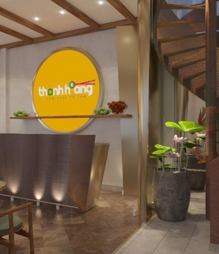 Thi công hoàn thiện quán ăn  chay quận 3
