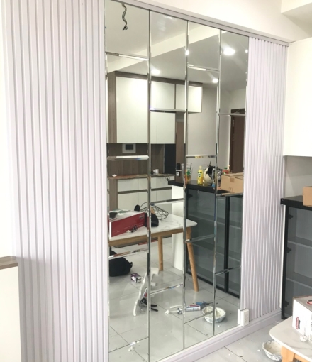 Thi công hoàn thiện nội thất căn hộ cao cấp quận 12 Trắng