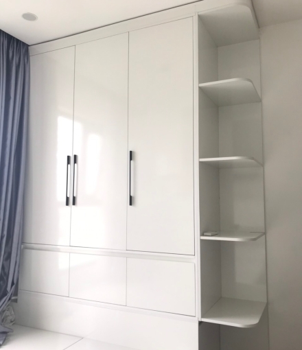 Thi công hoàn thiện nội thất căn hộ cao cấp quận 12 Trắng