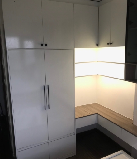Thi công hoàn thiện nội thất căn hộ cao cấp quận 12 Trắng