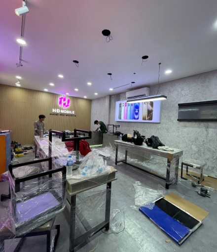 Thi công hoàn thiện  Cửa hàng điện thoại Tây Ninh