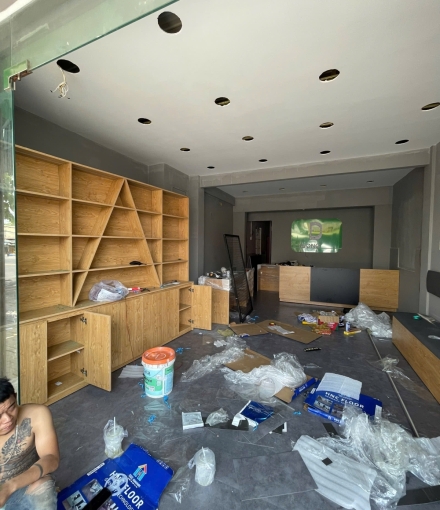 Thi công hoà thiện  Shop điện thoại Tây Ninh