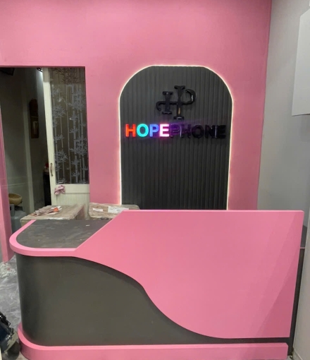 Thi công  hoàn thiện shop điện thoại quận Gò vấp 