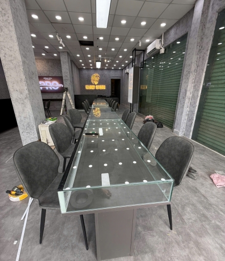  Thi công hoàn thiện shop điện thoại Tam Nông -Đồng Tháp diện tích 120m2