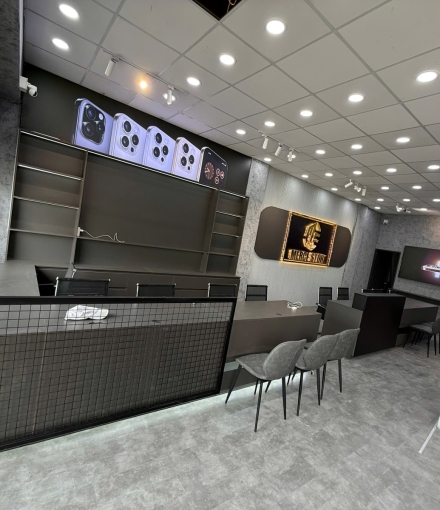  Thi công hoàn thiện shop điện thoại Tam Nông -Đồng Tháp diện tích 120m2